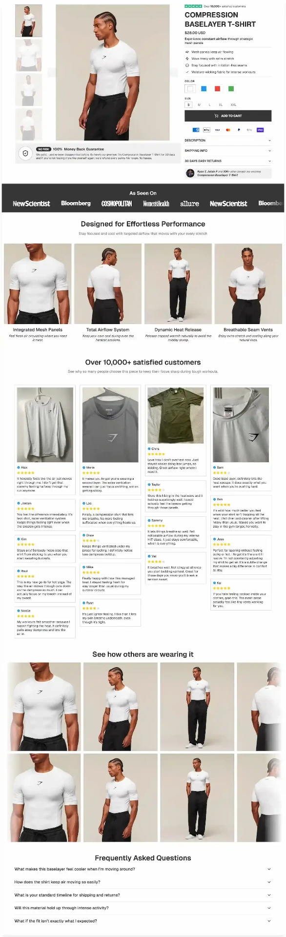 Stone AI product page template preview